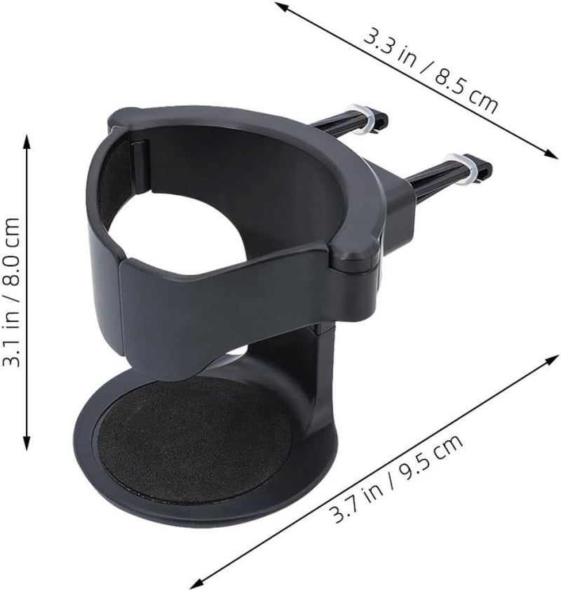 ORFOFE Air Vent Cup Holder for Car Vertical Water Bottle Holder and Black Compatible with Most Vehicle Air Vents Travel Accessory for Driving - Image 2