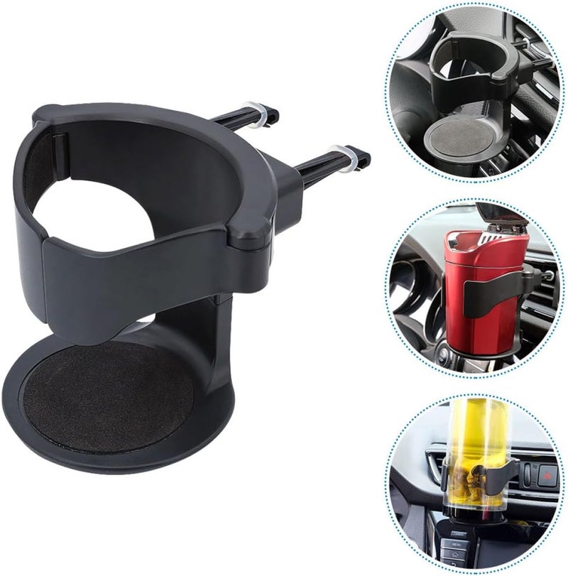 ORFOFE Air Vent Cup Holder for Car Vertical Water Bottle Holder and Black Compatible with Most Vehicle Air Vents Travel Accessory for Driving - Image 4