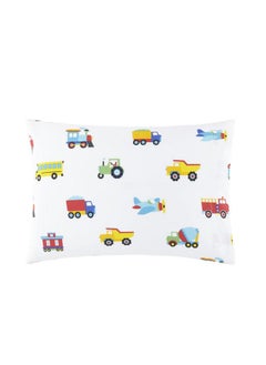 Wildkin 100% Cotton Hypoallergenic Toddler Pillow Case for Boys & Girls, Measures 19 x 13.5 Inches Kids Pillowcase, Pillow Cover Fits a Toddler Sized Pillow (Trains, Planes, and Trucks) - pzsku/Z984941934065B06B113DZ/45/_/1737030793/4df872a8-b097-4a59-8f90-39e14958321f