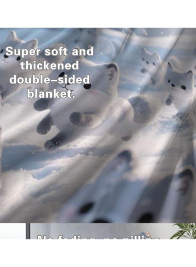 general Flannel thin blanket (warm and comfortable, suitable for sleep, gaming, dust removal and sandproof) 150cm*200cm - 211 - Image 5