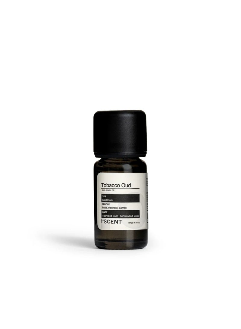 ISCENT | Tobacco Oud Oil Refill for Ensō Diffuser – 10ml Smoky, Amber-Woody Scent with Labdanum, Rose, Patchouli, Saffron, Oud, Sandalwood & Cedar | Deepen Your Home with a Bold, Luxurious Aroma - Image 1