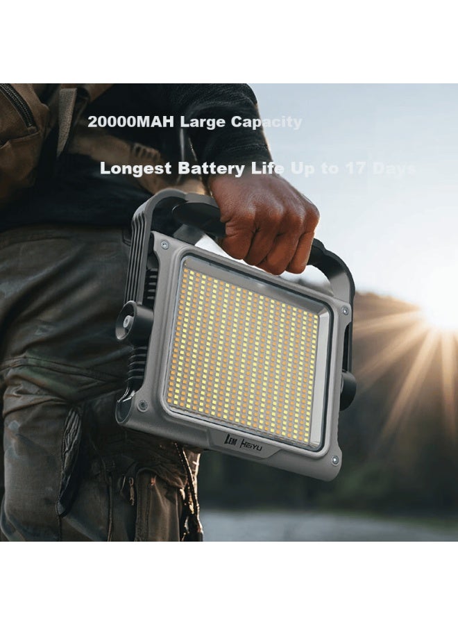 Lem Rechargeable Camping Light Long-lasting Super Bright Emergency Floodlight For Night Market And Construction Site