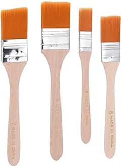 bomeijia Bomeijiaa h426 set of 4 wooden paint brushes - beige 