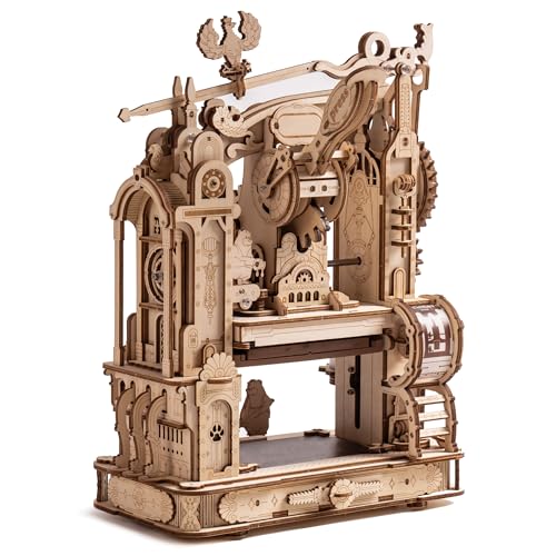 WOWOOD 3D Puzzles for Adults  Wooden Puzzles for Adults Classic Printing Press Building Kits Wood Puzzles - Image 1