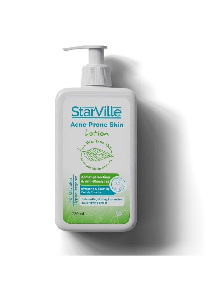 starville STARVILLE LOTION ACNE PRONE SKIN TEA TREE OIL FOR OILY SKIN 230 ML - Image 1