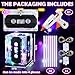 Halloscume 4 Sets 80s Party Decorations 90s Cassette Tape Bucket Centerpiece Tape Radio Boombox Birthday Party Table Neon Light Decorations for 1980 1990 Hip Hop Supplies - Image 4