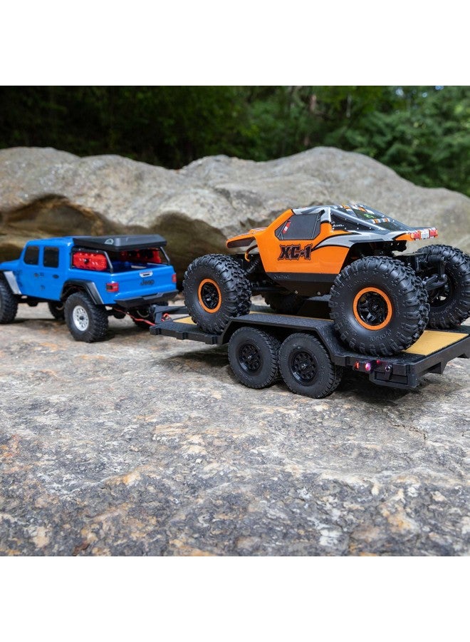 AXIAL Scx24 Flat Bed Vehicle Trailer With Led Taillights:1/24Th, Axi00009 - Image 2