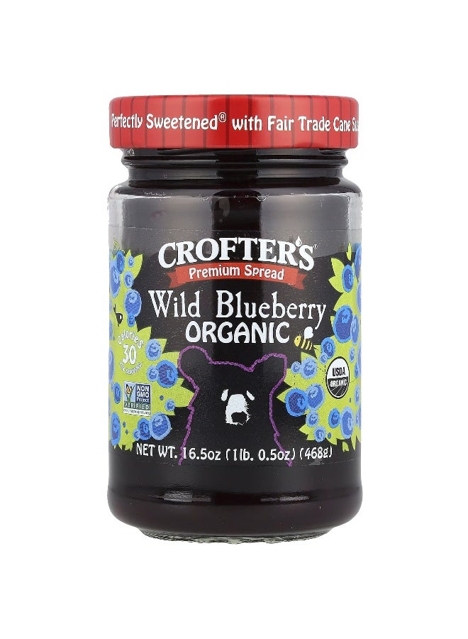 CROFTER'S ORGANIC Crofter's Organic, Premium Spread, Organic Wild Blueberry, 16.5 oz (468 g)  - Image 1
