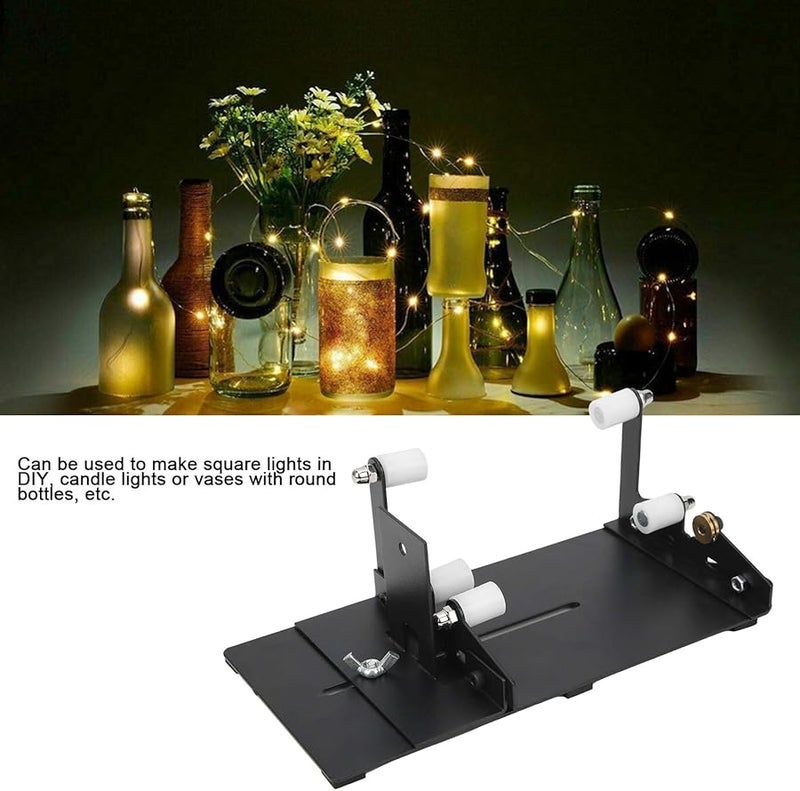 أداة قطع زجاجات عالمية قابلة للتعديل للزجاجات المربعة والمستديرة مع نظام أمان ضد الصدمات الحرارية - Image 4