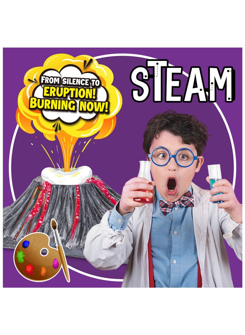 DIY Educational Volcano Eruption Science Experiment Kit Fantastic Kids STEM/STEAM Toys School Learning Activity Set Kids Supplies School Gifts For Girls And Boys - Image 3
