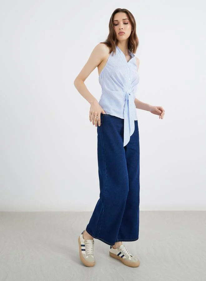 Take Two Take Two Women Solid Wide Leg Jeans