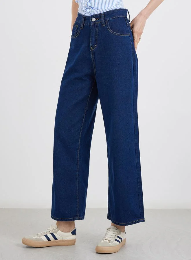 Take Two Take Two Women Solid Wide Leg Jeans