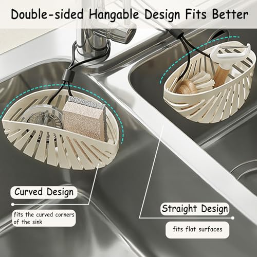 Dancepanda Sponge Holder for Kitchen Sink Suction,Kitchen Sink Organizer Caddy Holder,Dish Sponge Holder - Image 4