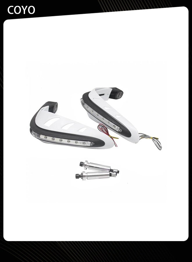 COYO 2-Piece Motorcycle Handguard With LED Light Set - Image 1