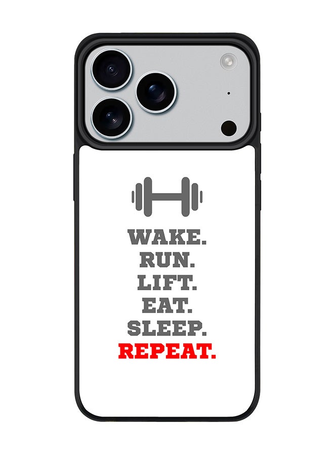 Stylizedd iPhone 17 Pro Case, [Compatible with MagSafe] Slim Magnetic cover Phone Case iPhone 17 Pro -Routine (White) - Image 1