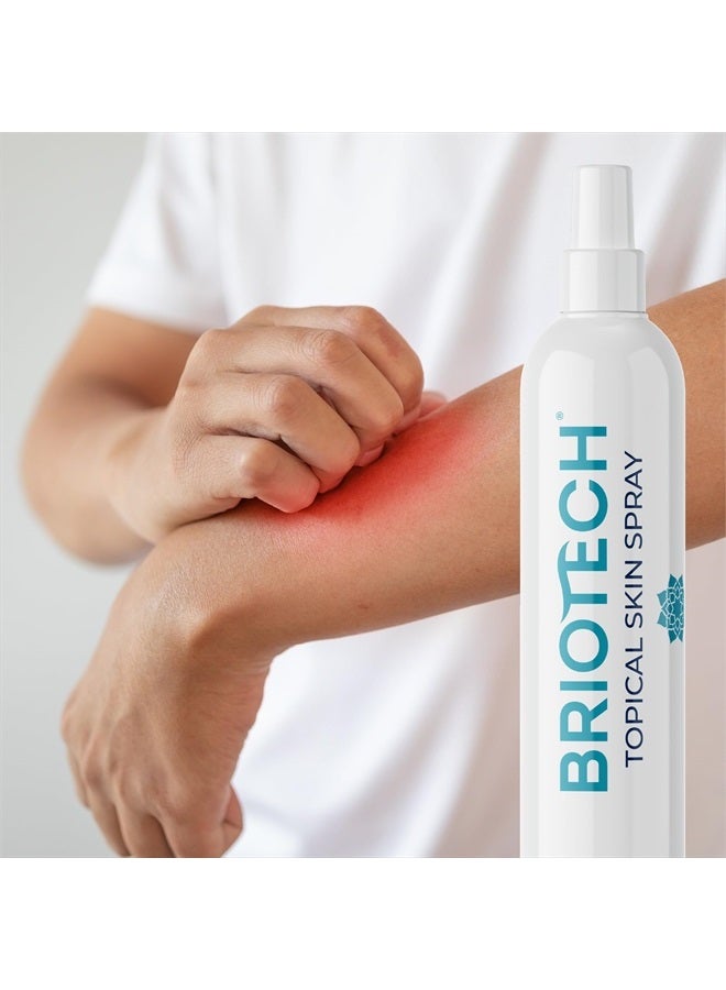 BRIOTECH رذاذ جلدي موضعي، رذاذ حمض الهيبوكلوروس للجسم والوجه، منظف جفون، رذاذ وجه HOCl، دعم ضد التهيج، تهدئة الاحمرار، تخفيف القدم وفروة الرأس، قد يختلف التعبئة، 4 أونصات، 1 قطعة - Image 3