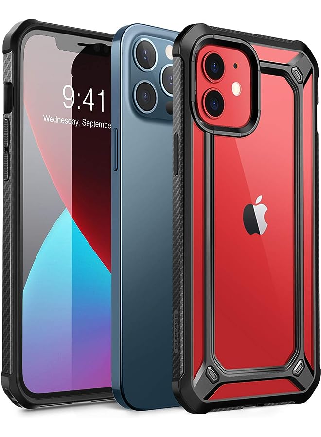 SupCase Unicorn Beetle EXO Series Case for iPhone 12 / iPhone 12 Pro (2020 Release) 6.1 Inch, Premium Hybrid Protective Clear Bumper Case (Black) - Image 1