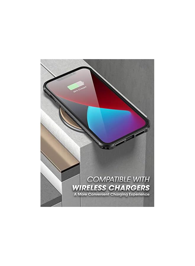 SupCase Unicorn Beetle EXO Series Case for iPhone 12 / iPhone 12 Pro (2020 Release) 6.1 Inch, Premium Hybrid Protective Clear Bumper Case (Black) - Image 5