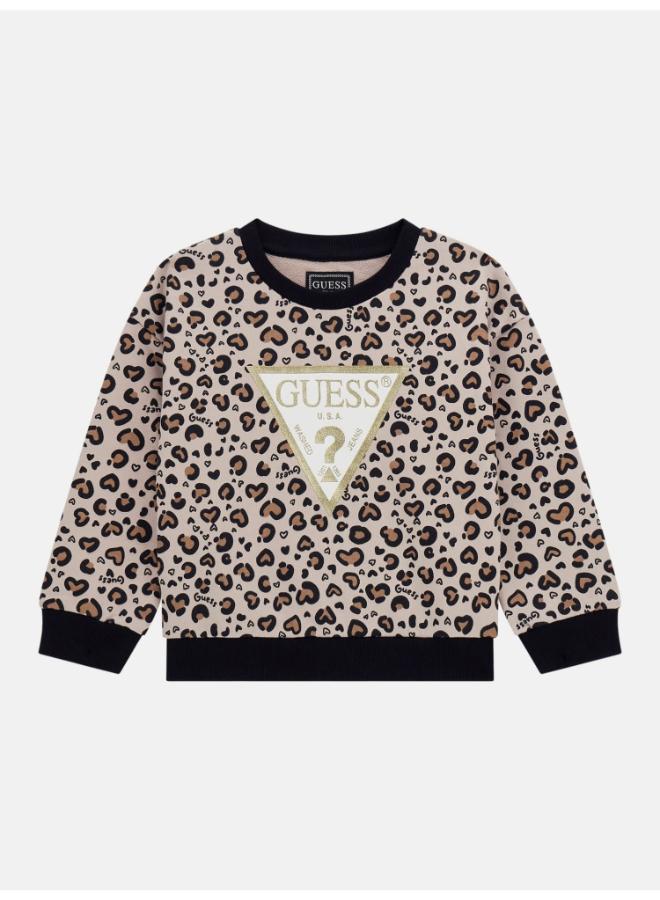 GUESS Kids Graphic Crew Neck Sweatshirt - Image 2