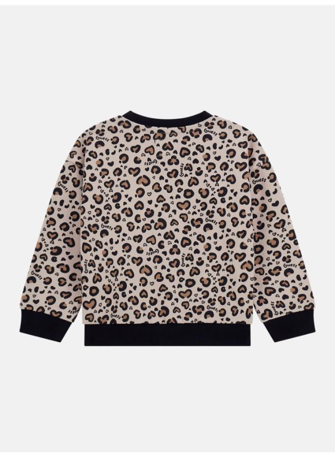 GUESS Kids Graphic Crew Neck Sweatshirt - Image 3