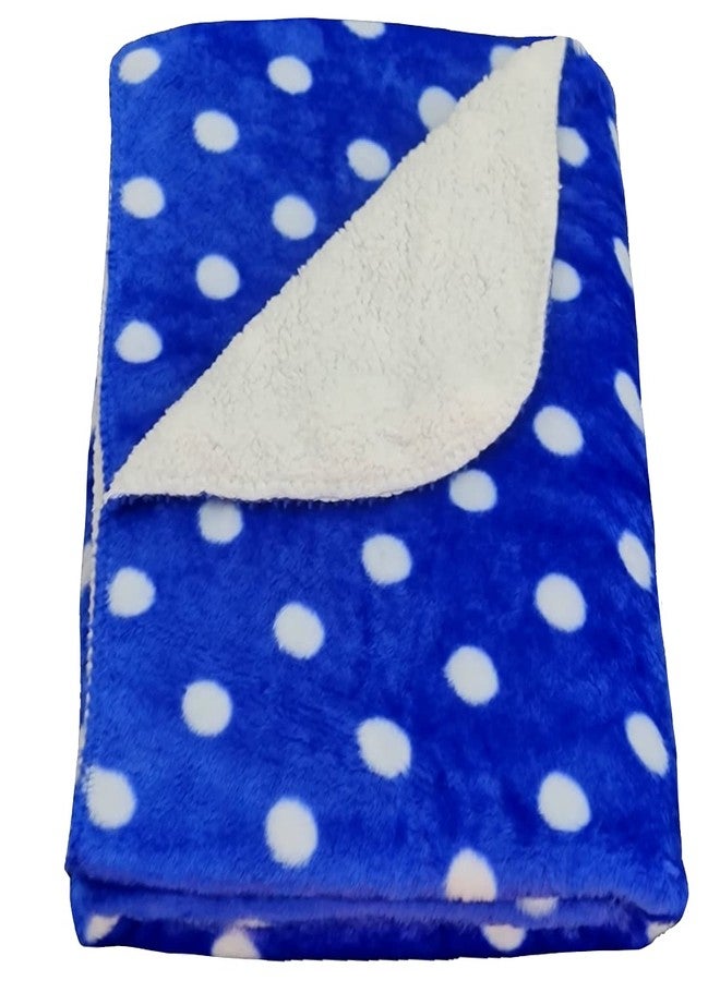First Kick New Born Super Soft Baby Blanket Wrapper Durable Fleece Polyester Sheet Cum Baby Blanket for Baby Boys, Baby Girls, Babies (100cm x 75cm, 0-6 Months) Royal Blue - Image 1