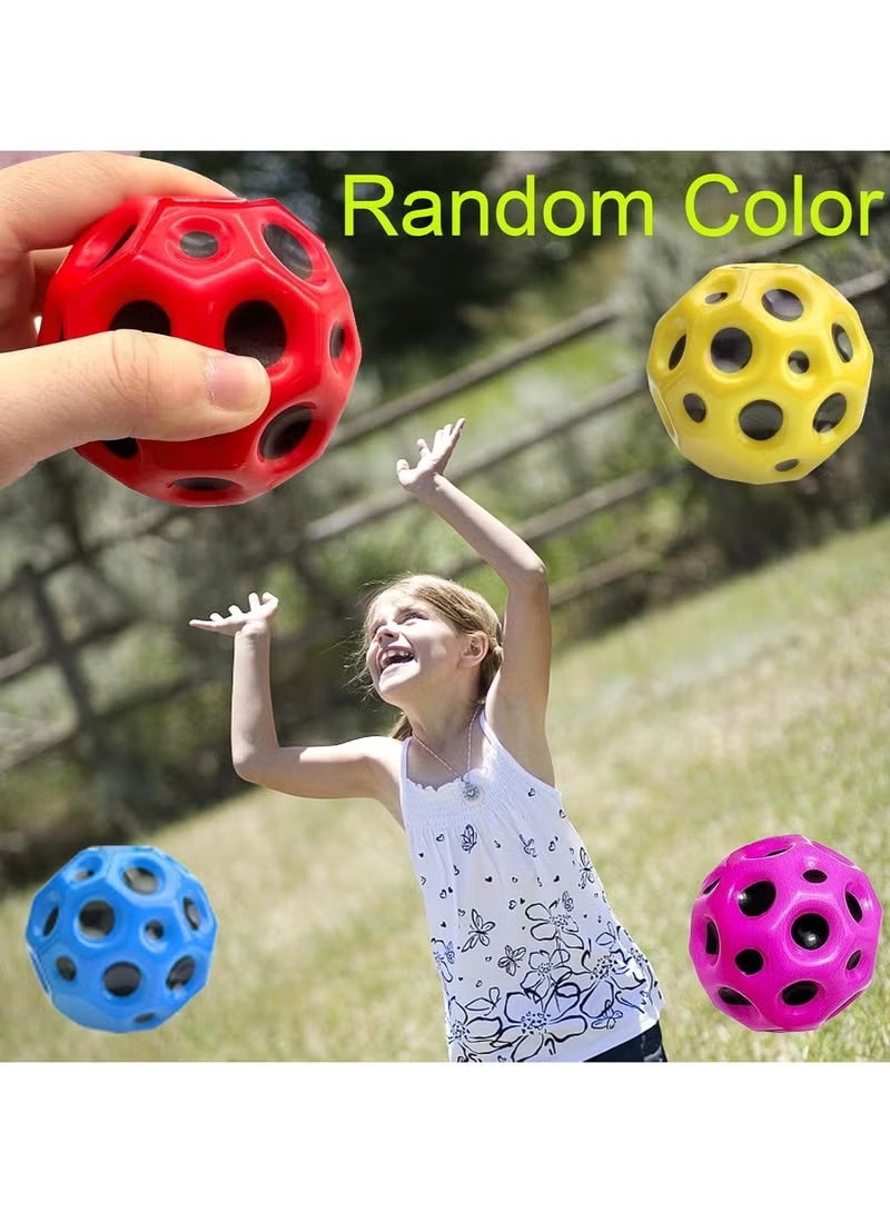 Jump Balls Pack of 3 – Super High Moon Ball Set | Durable Rubber Bouncy Planet Toy with Pop Sound | Sensory Hand Eye Coordination Game for Kids & Pets | Birthday Eid Ramadan Party Favors - Image 4