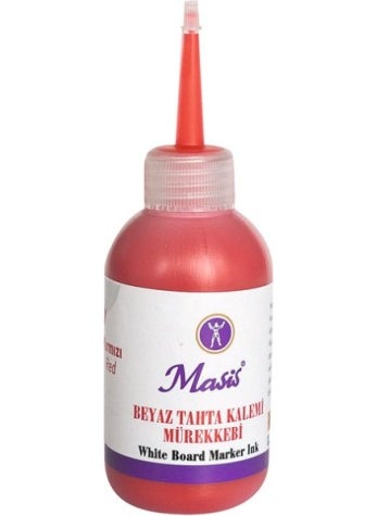 Masis Whiteboard Marker Ink, 100 Ml. Red 