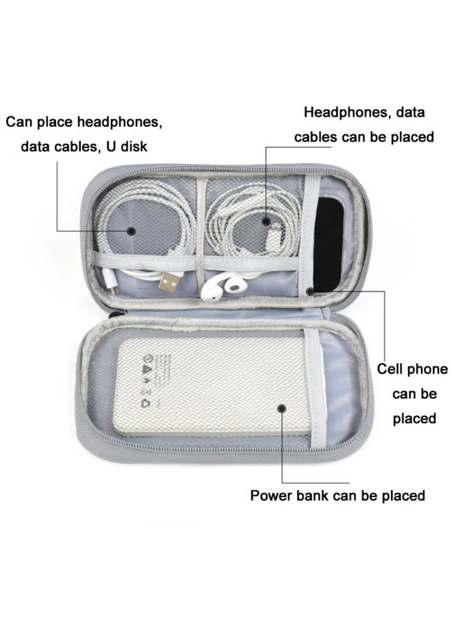 BURAQ Power Hard Drive Digital Accessories Dustproof Storage Bag, Style: Power Bank Bag (Gray)  - Image 3