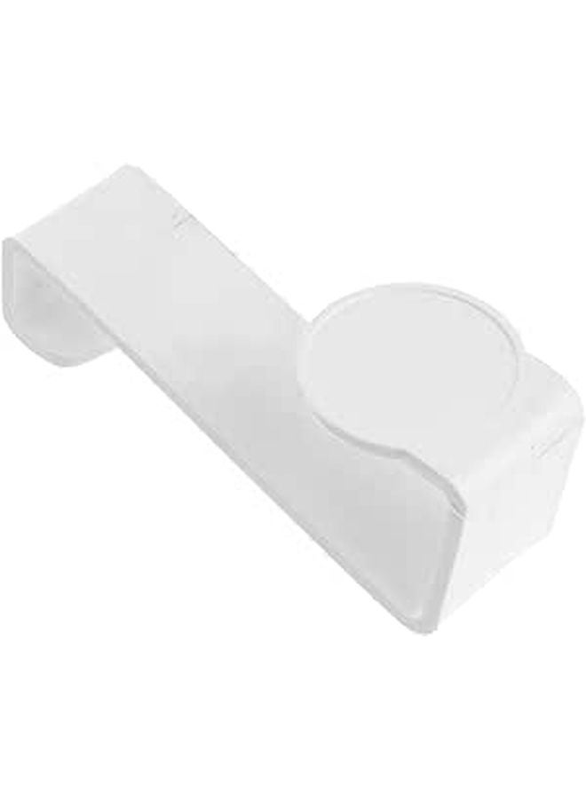 Multifunctional Z Shaped Plastic Toilet Seat Hook White Punch Free Bathroom Kitchen Organizer - Image 1