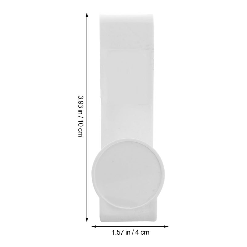 Multifunctional Z Shaped Plastic Toilet Seat Hook White Punch Free Bathroom Kitchen Organizer - Image 3