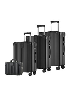 TRASSLE 4 Pack Luggage Sets, Expandable PP Hardshell Suitcase Sets, Hardside Lightweight Durable Carry On Suitcase with Spinner Wheels, TSA Lock 14/20/24/28in  - Image 2