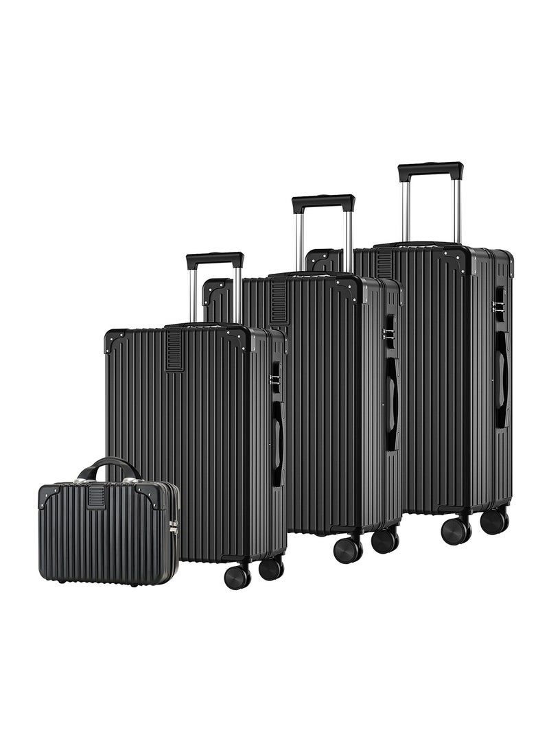 TRASSLE - 4 Pack Luggage Sets, Expandable PP Hardshell Suitcase Sets, Hardside Lightweight Durable Carry On Suitcase with Spinner Wheels, TSA Lock 14/20/24/28in - Image 1