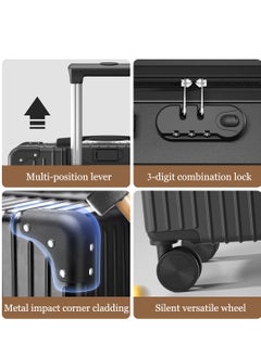 TRASSLE 4 Pack Luggage Sets, Expandable PP Hardshell Suitcase Sets, Hardside Lightweight Durable Carry On Suitcase with Spinner Wheels, TSA Lock 14/20/24/28in  - Image 5