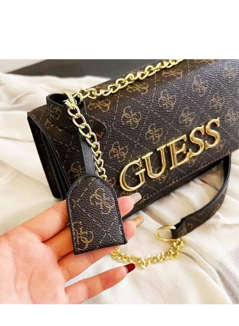 GUESS Guess Bag For Women Brown Crossbody Bags for Ladies Guess 21.5x14x7.5cm  - Image 4