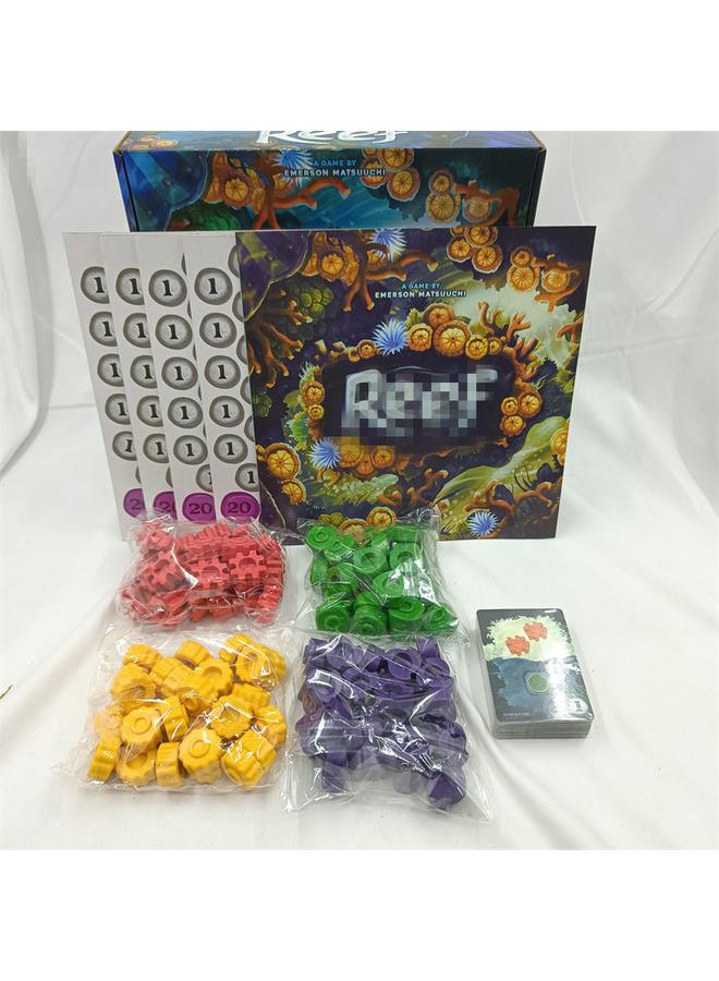Bluejw Cross-border Special For REEF Coral Story Color Brick Master English Edition Board Game Toy Party Game Board Game Card  - Image 5