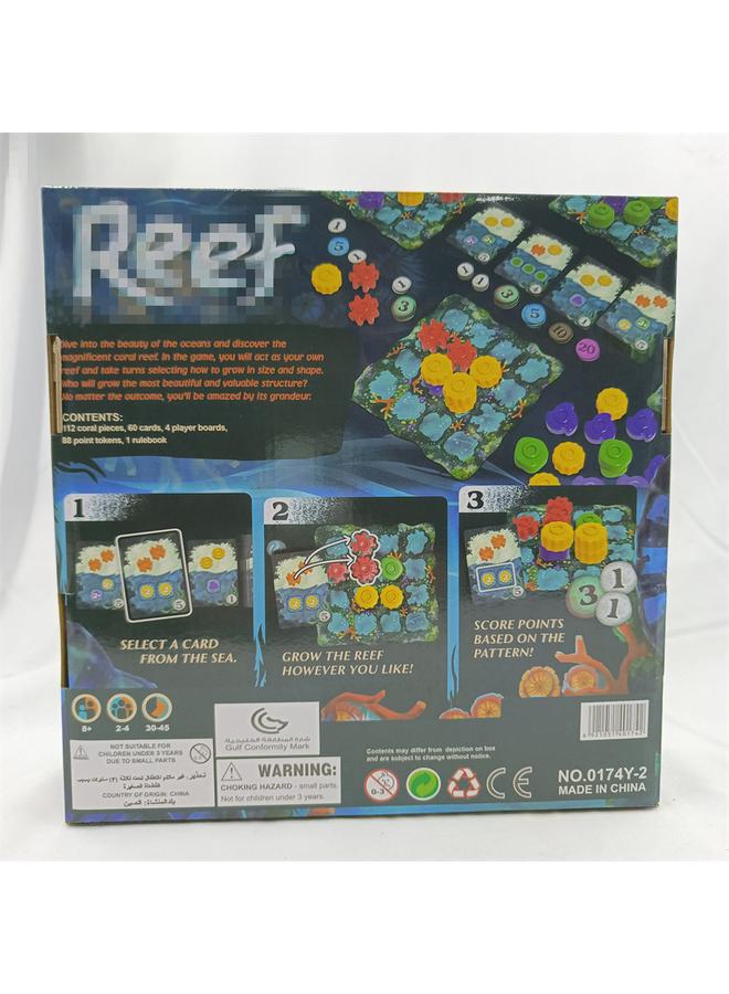 Bluejw Cross-border Special For REEF Coral Story Color Brick Master English Edition Board Game Toy Party Game Board Game Card  - Image 3