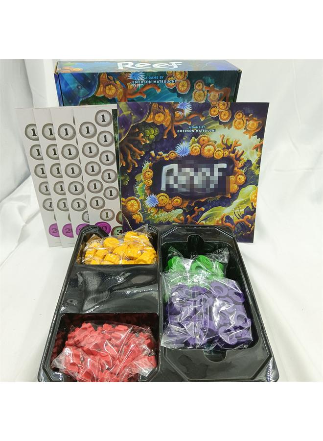 Bluejw Cross-border Special For REEF Coral Story Color Brick Master English Edition Board Game Toy Party Game Board Game Card  - Image 4