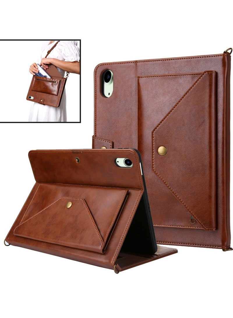 general iPad Mini 6 Case with Strap iPad Mini 6th Generation 2021 8.3 inch with Pencil Holder Small Pouch Pocket Shoulder Strap,Suitable for Carrying Outdoor - Image 1