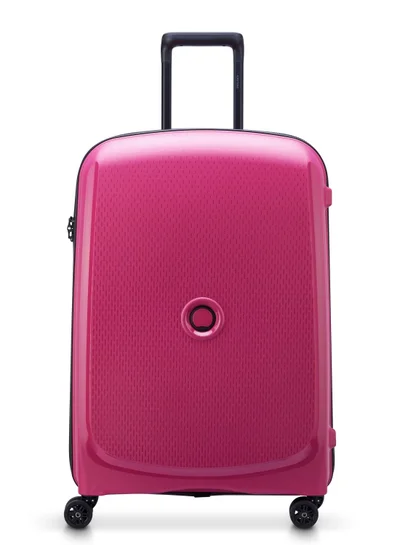 DELSEY Paris Belmont+ 71cm Hardcase 4 Double Wheel Non-Expandable Check In Luggage Trolley Raspberry