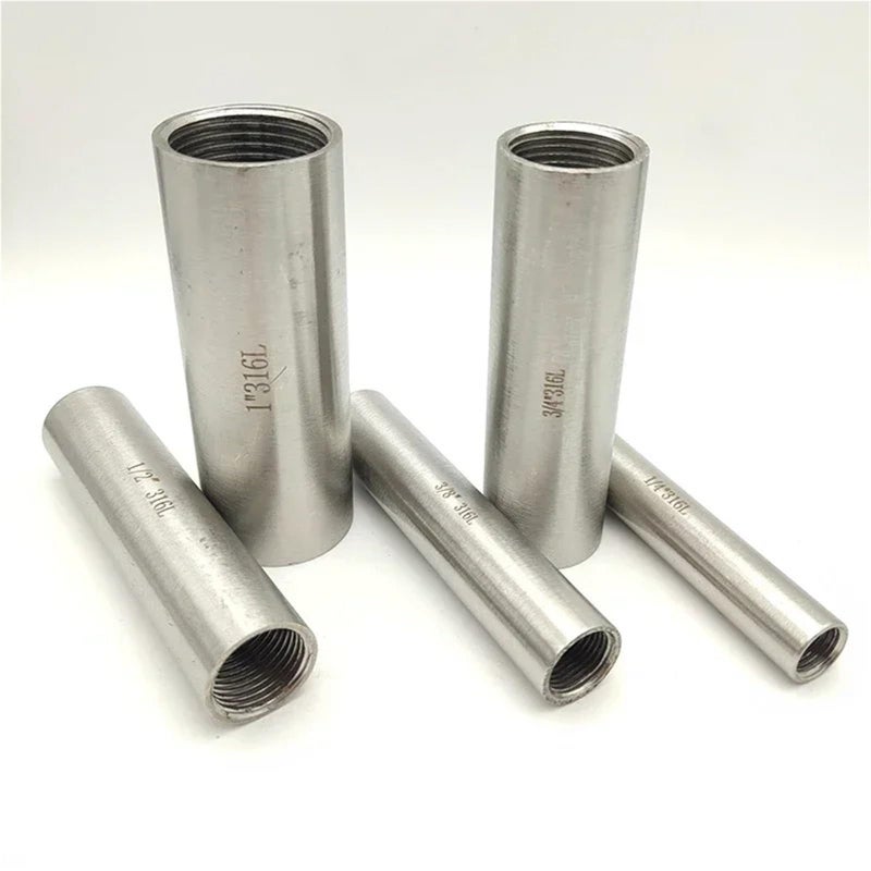 316L فولاذ مقاوم للصدأ أنثى اقتران 3 4 بوصة 50mm طول الأنابيب تركيب موصل - Image 3