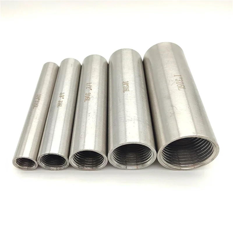 316L فولاذ مقاوم للصدأ أنثى اقتران 3 4 بوصة 50mm طول الأنابيب تركيب موصل - Image 5