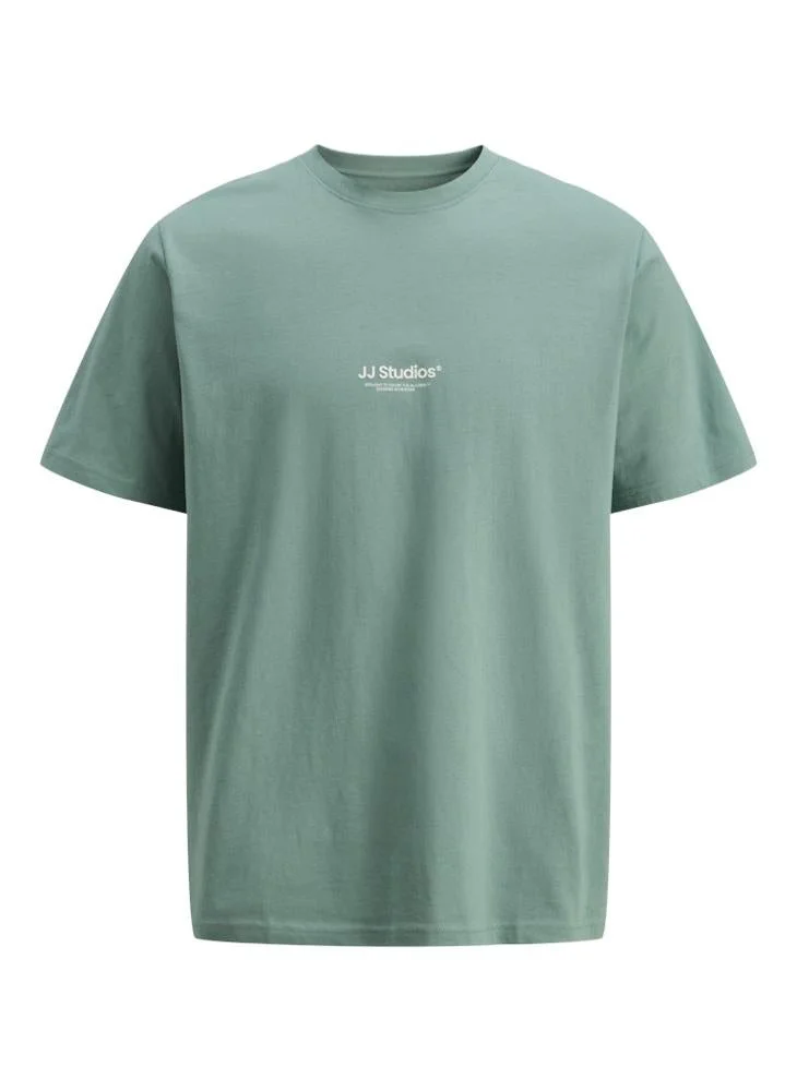 JACK & JONES  Logo Crew Neck T-Shirt for Men | Best Price UAE