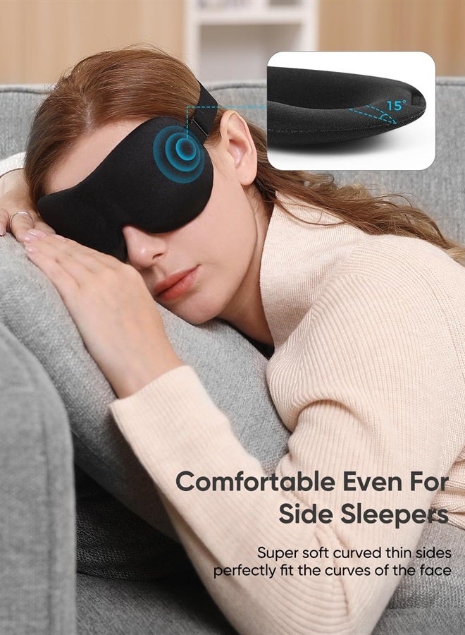 LKY DIGITAL Sleep Mask for Side Sleeper 3 Pack, 100% Blackout 3D Eye Mask for Sleeping, Night Blindfold for Men Women - Image 2