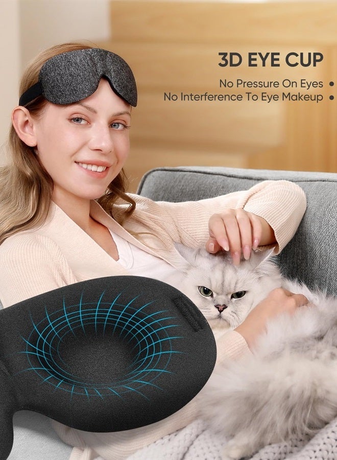 LKY DIGITAL Sleep Mask for Side Sleeper 3 Pack, 100% Blackout 3D Eye Mask for Sleeping, Night Blindfold for Men Women - Image 3