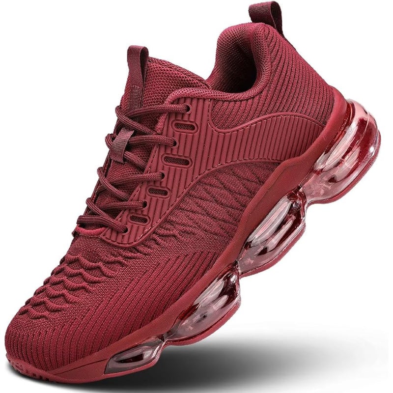 Luogoks Womens Walking Running Shoes Air Cushion Basketball Sneakers Fashion Tennis Breathable Sport Gym Fitness Cross Trainers Shoes - Image 1