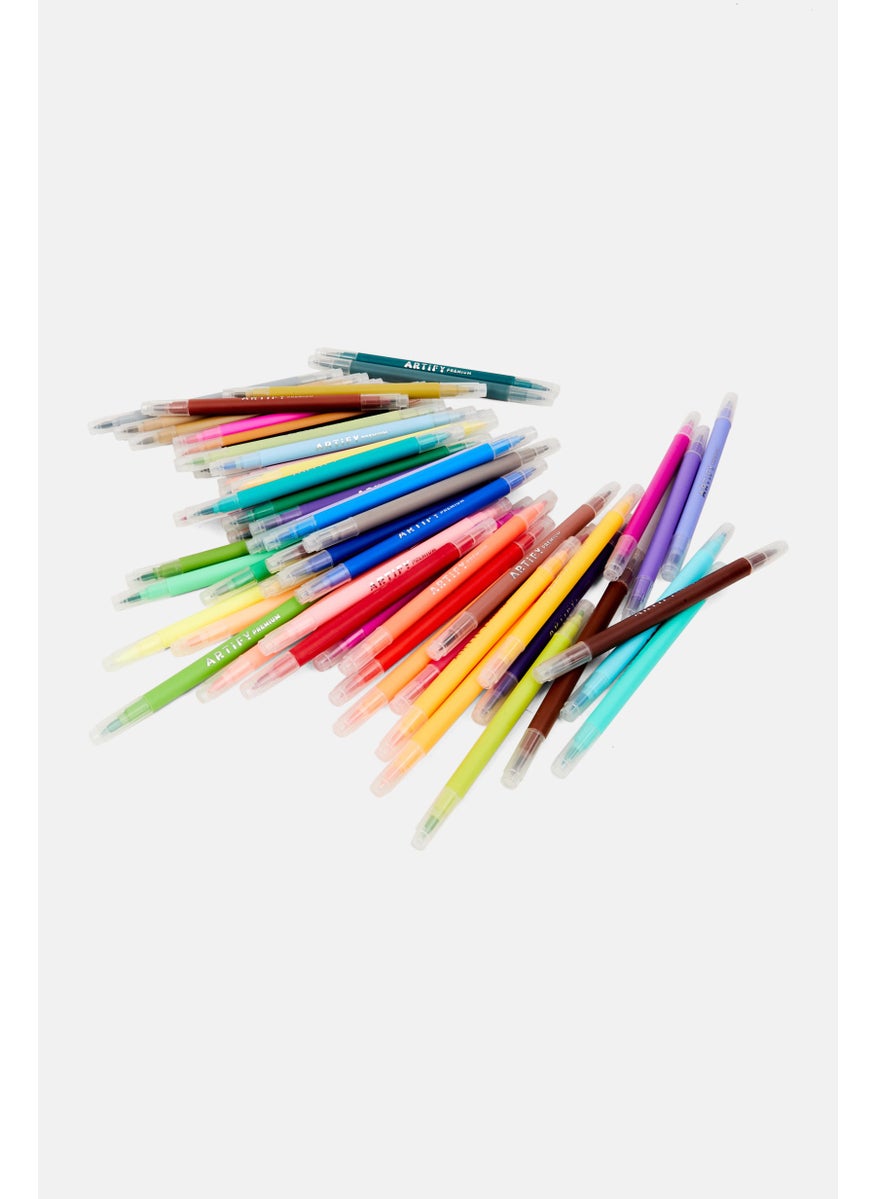 Artify 60 Colorfun Dual Tip Markers, White Combo  - Image 4