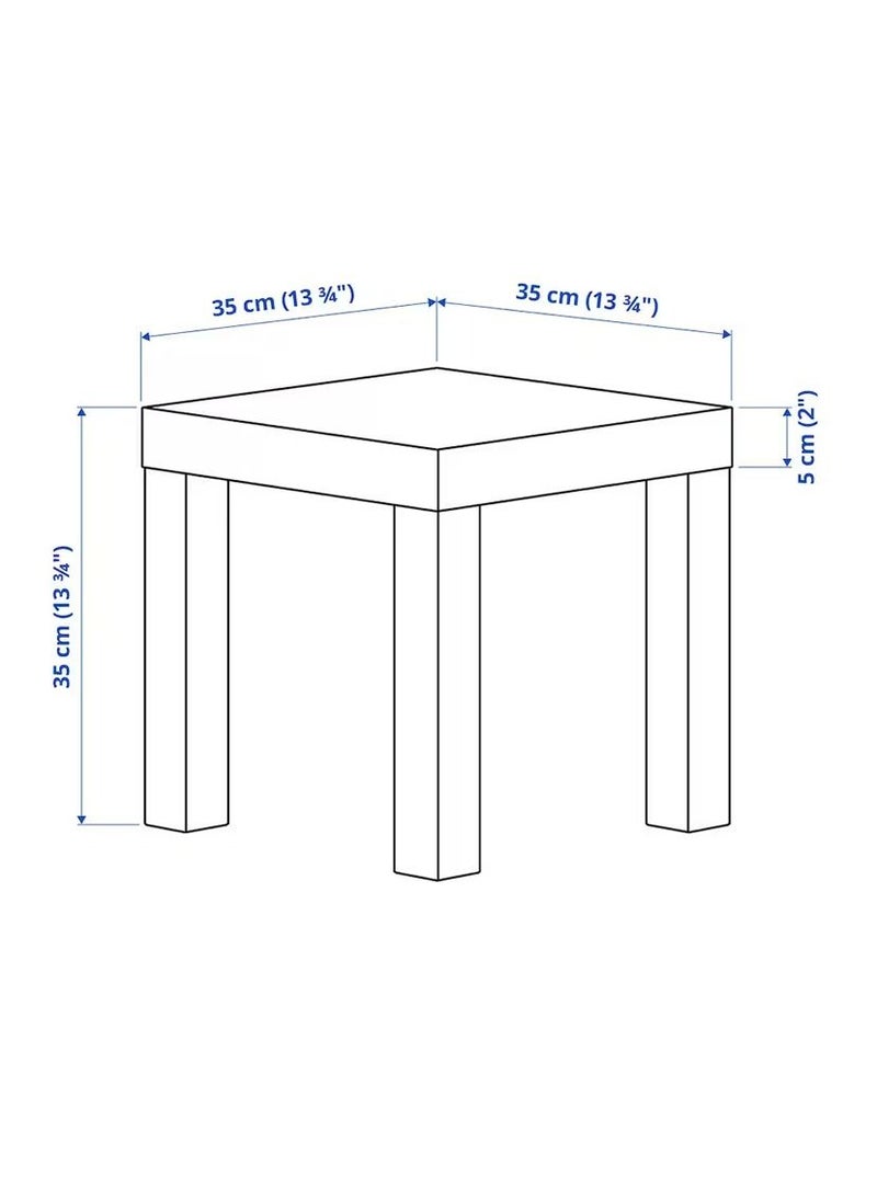 Side table white 35x35 cm