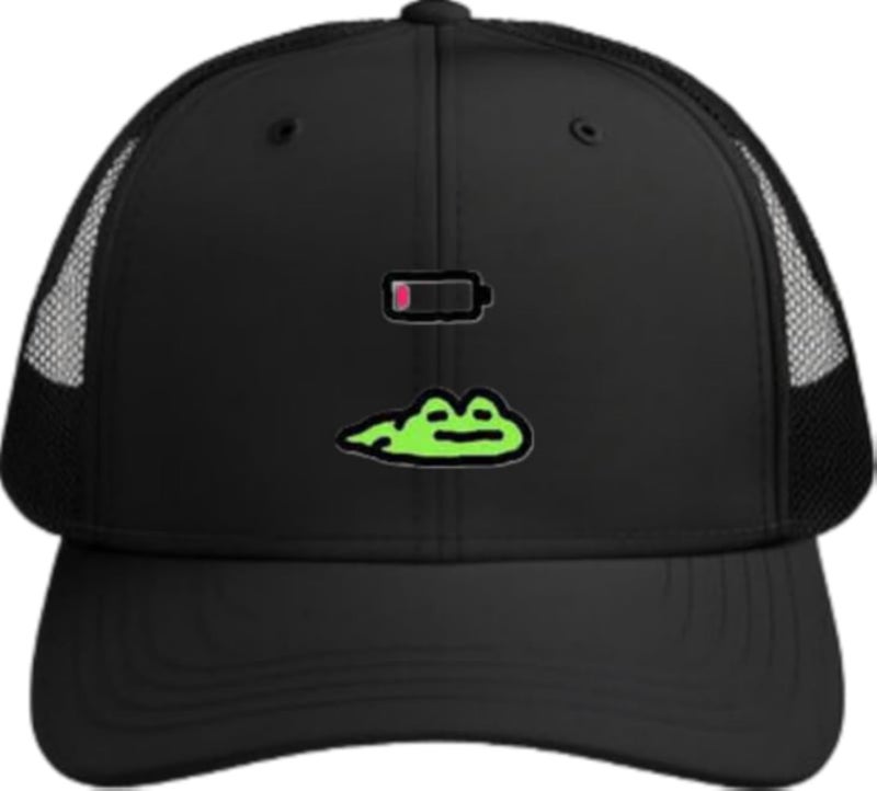 Frog Plain unisex baseball cap Black 26