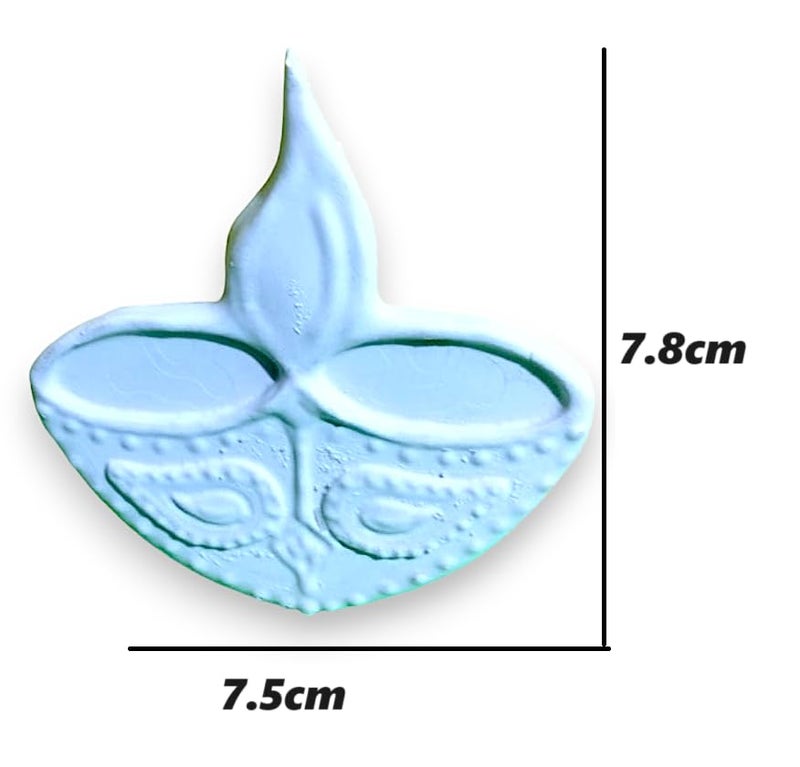 CRAFTIAL CURVE ATR_Diya Pattern Silicone Mold Diwali Special Home Office Decoration Flexible and Reusable Silicone Mold - Image 2