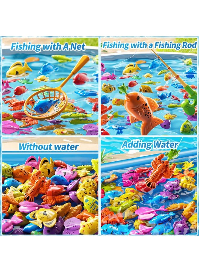 PEADUCK Fishing Toy for Kids 3-5 Years Old (51 Magnetic Fishing Toy) - Image 3